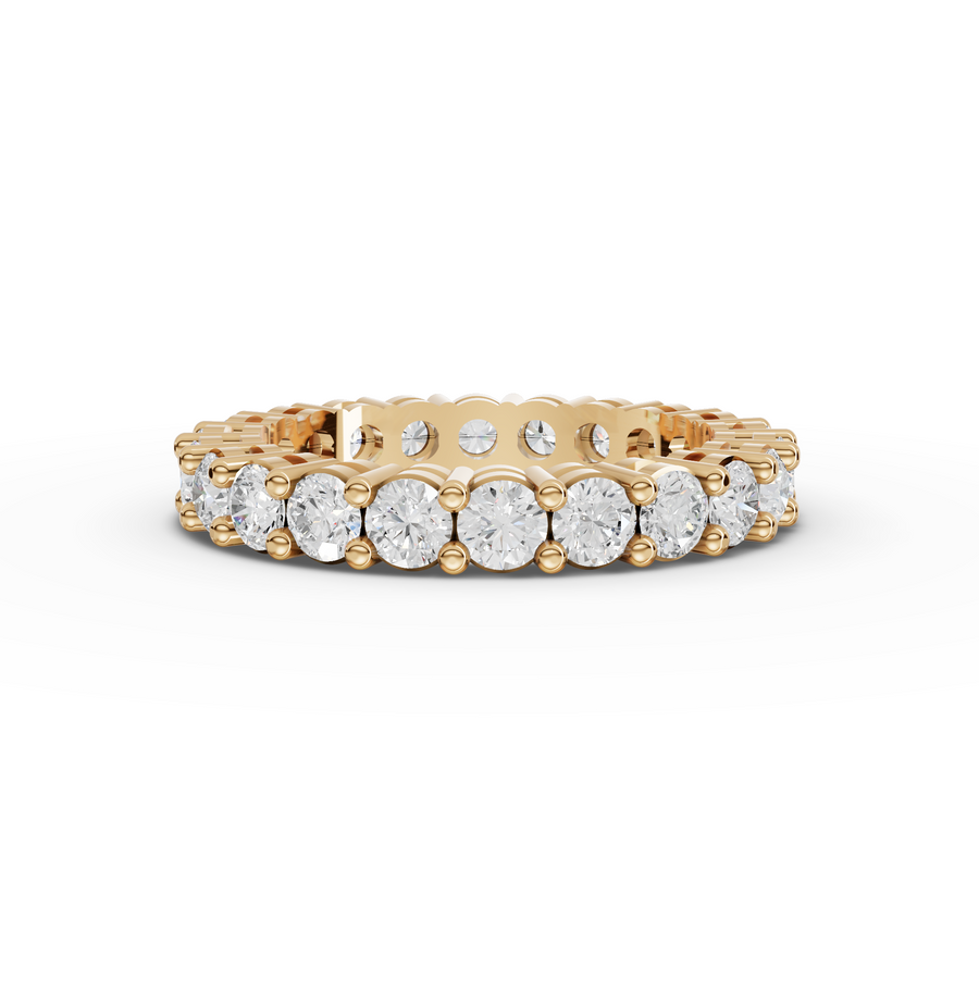2.23 Ct Round Shared-Prong Full Etenity Ring