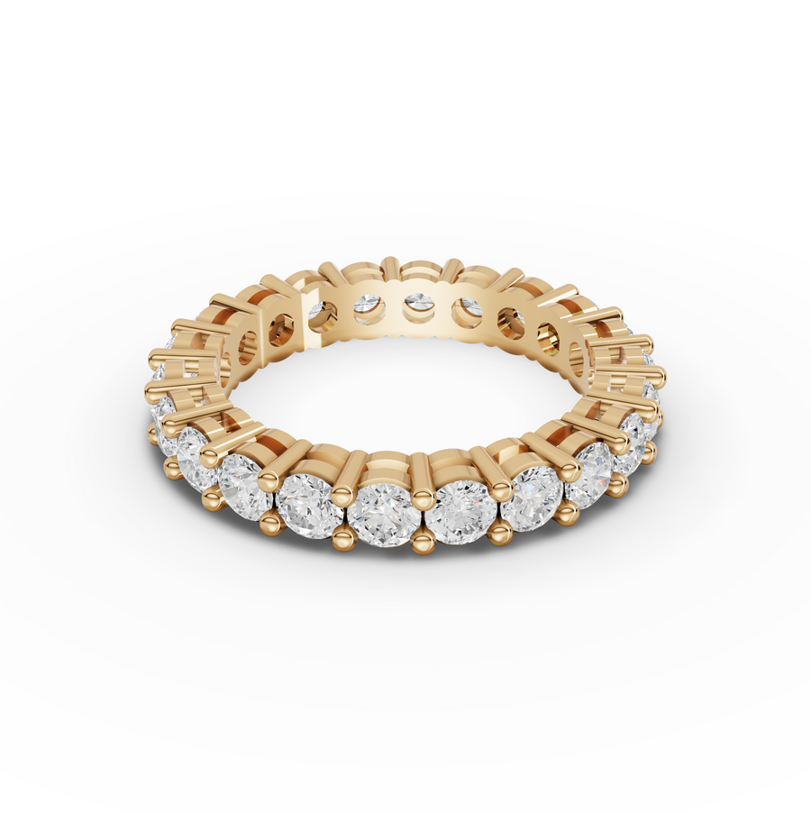 2.23 Ct Round Shared-Prong Full Etenity Ring