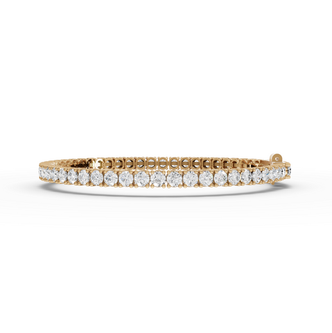 5.47 Ct Minimal Round Lab Diamond Tennis Bracelet