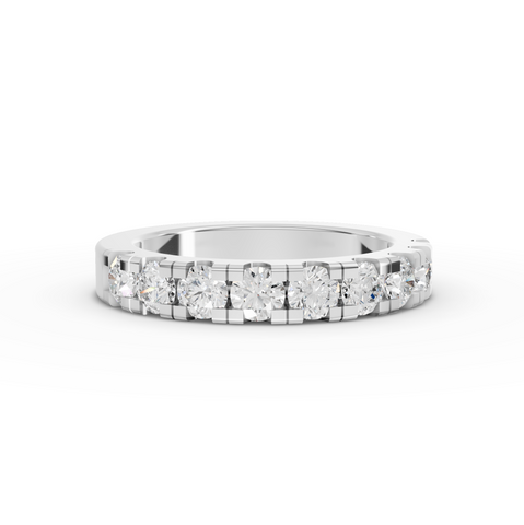 1.16 Ct Nova Round Diamond Half Eternity Band
