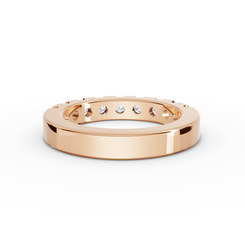 1.16 Ct Nova Round Diamond Half Eternity Band