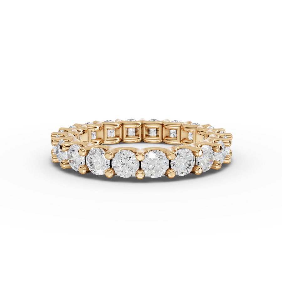 2.57 Ct Round U-Prong Full Eternity Band