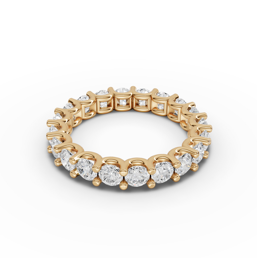 2.57 Ct Round U-Prong Full Eternity Band