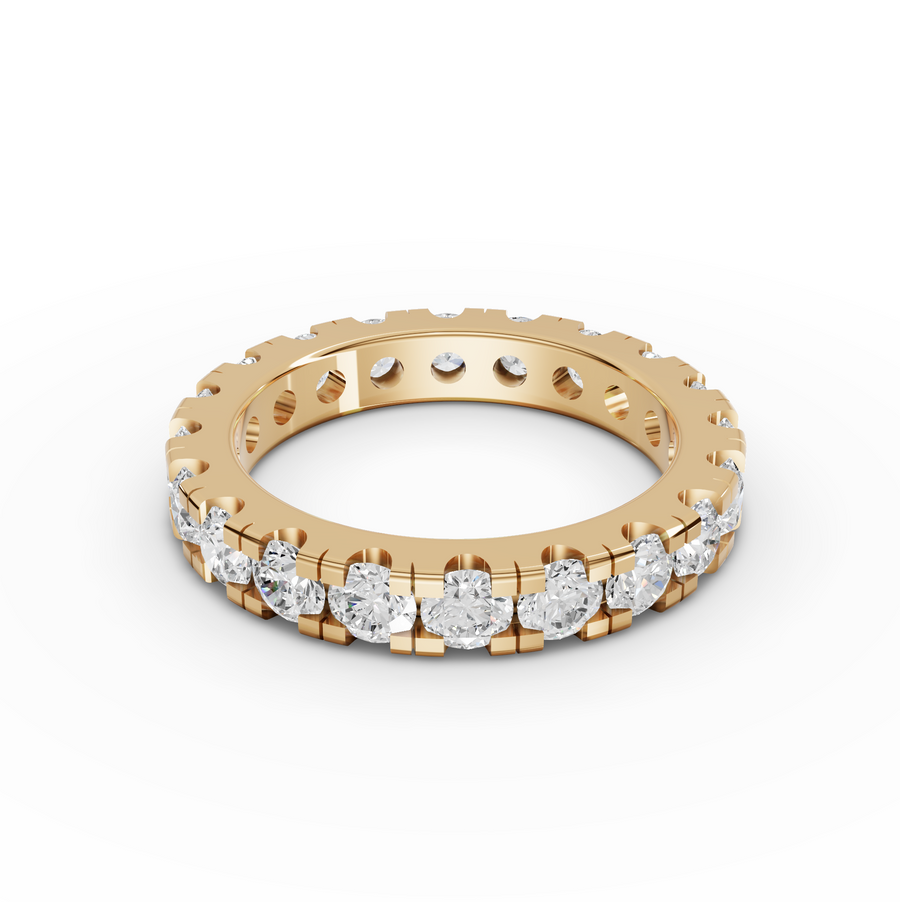 2.57 Ct Round Bar-Set Full Eternity Ring