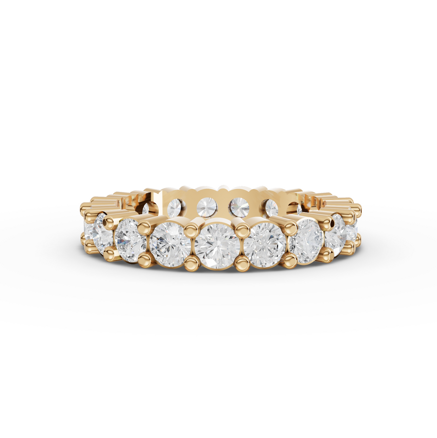 2.44 Ct Round Baskets Setting Full Eternity Ring