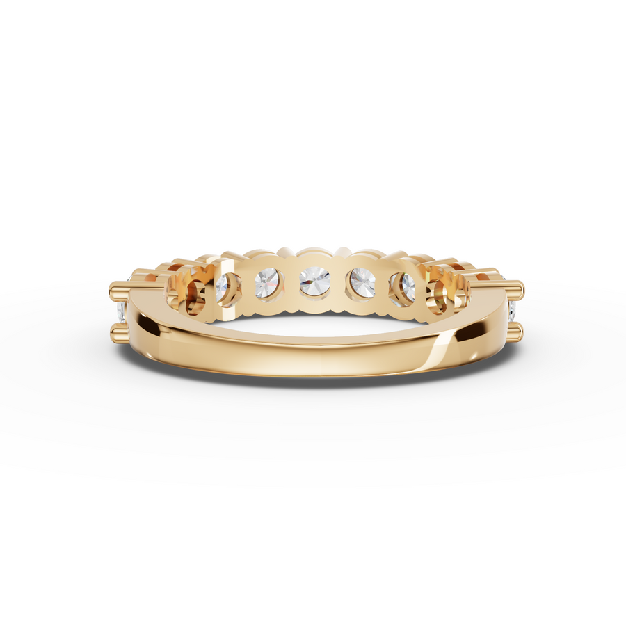 1.45 Ct Round Shared-Prong Full Etenity Ring