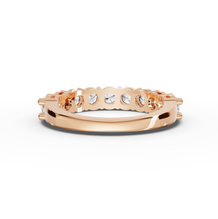 1.45 Ct Round Shared-Prong Full Etenity Ring