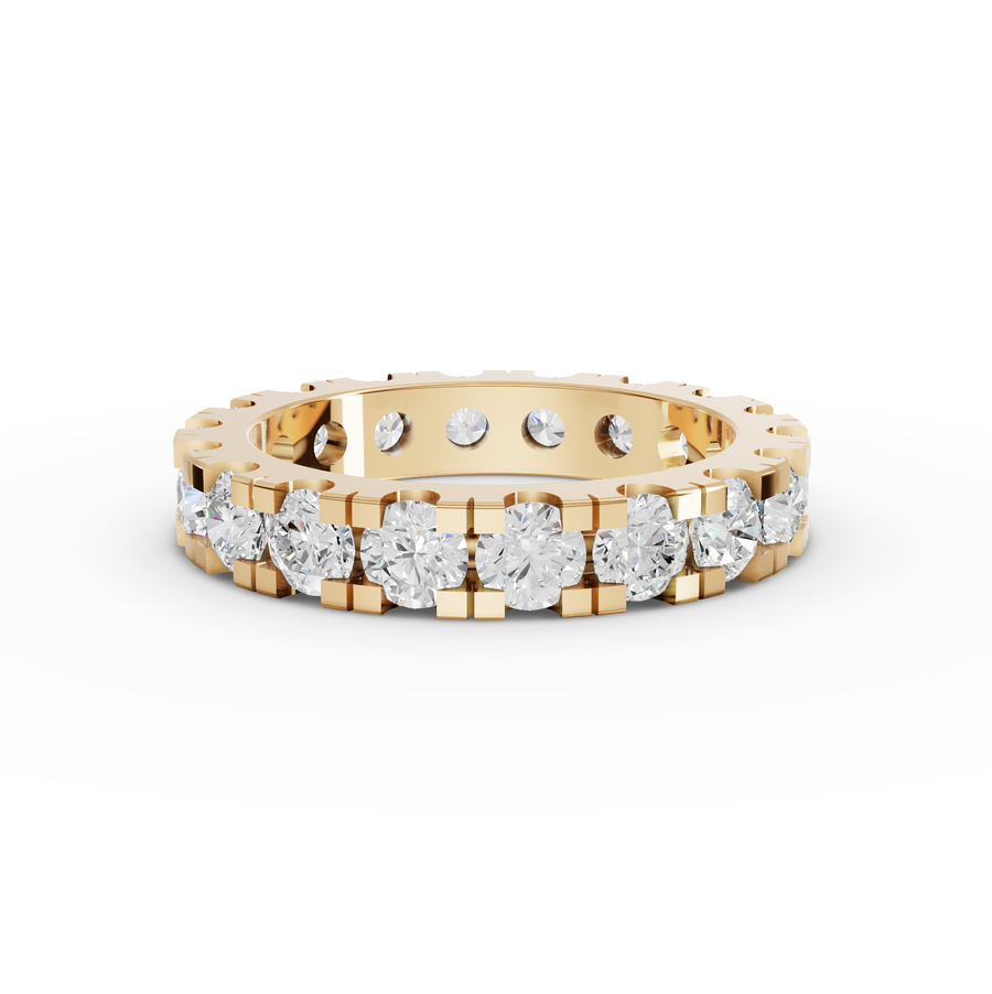 2.89 Ct Round Bar-Set Full Eternity Band