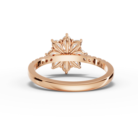 0.89 Ct Florielle Bloom Lab Grown Diamond Cluster Ring