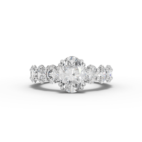 5.49 Ct Oval Prestige Lab Grown Diamond Engagement Ring