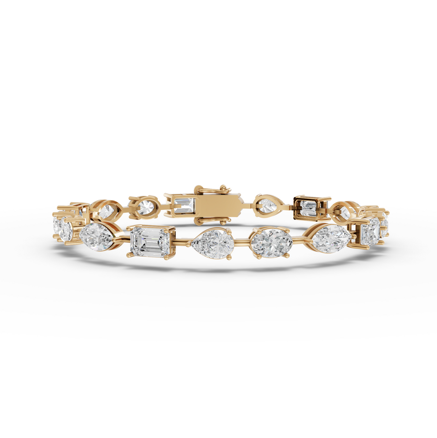 7.69 Ct Multi Shape Tennis Bracelet