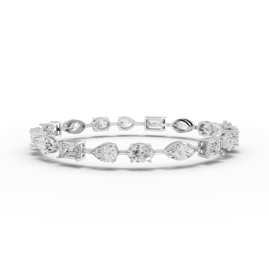 7.69 Ct Multi Shape Tennis Bracelet