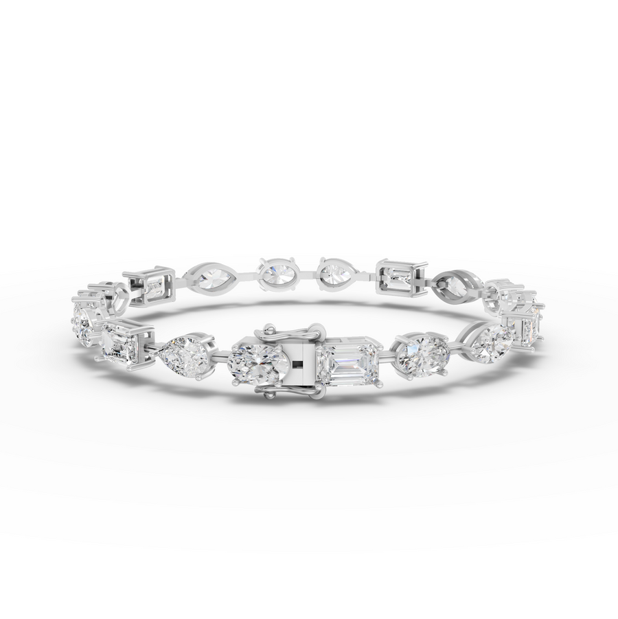 7.69 Ct Multi Shape Tennis Bracelet