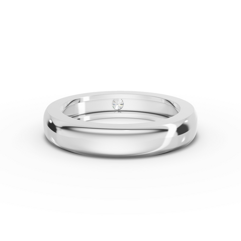 0.10 Ct Round Diamond Bezel Set Band