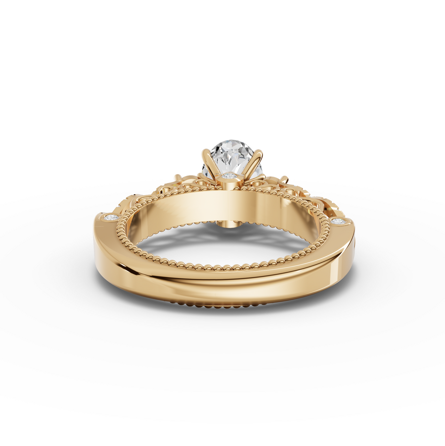 1.86 Ct Oval Solitaire Infinity Twist Ring 1.50 Ct Center