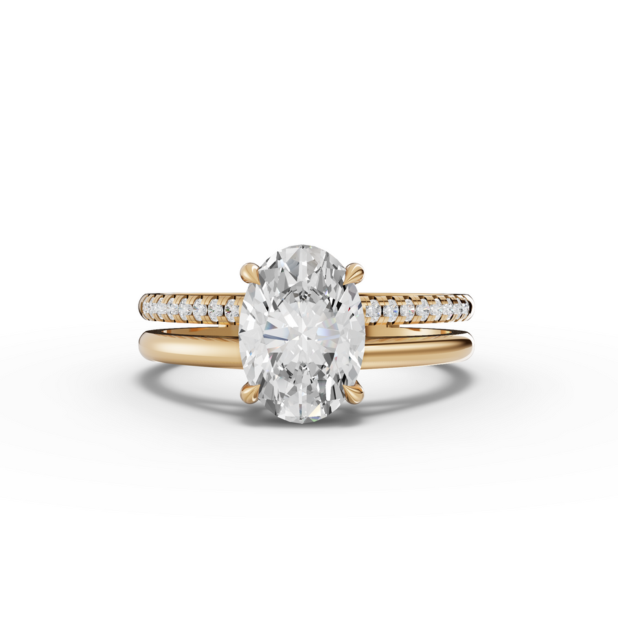 1.60 Ct Round Lab Diamond Split Ring 1.50 Ct Center