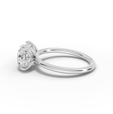 3.00 Ct Toi et Moi Lab Diamond Ring with Double Round Stones