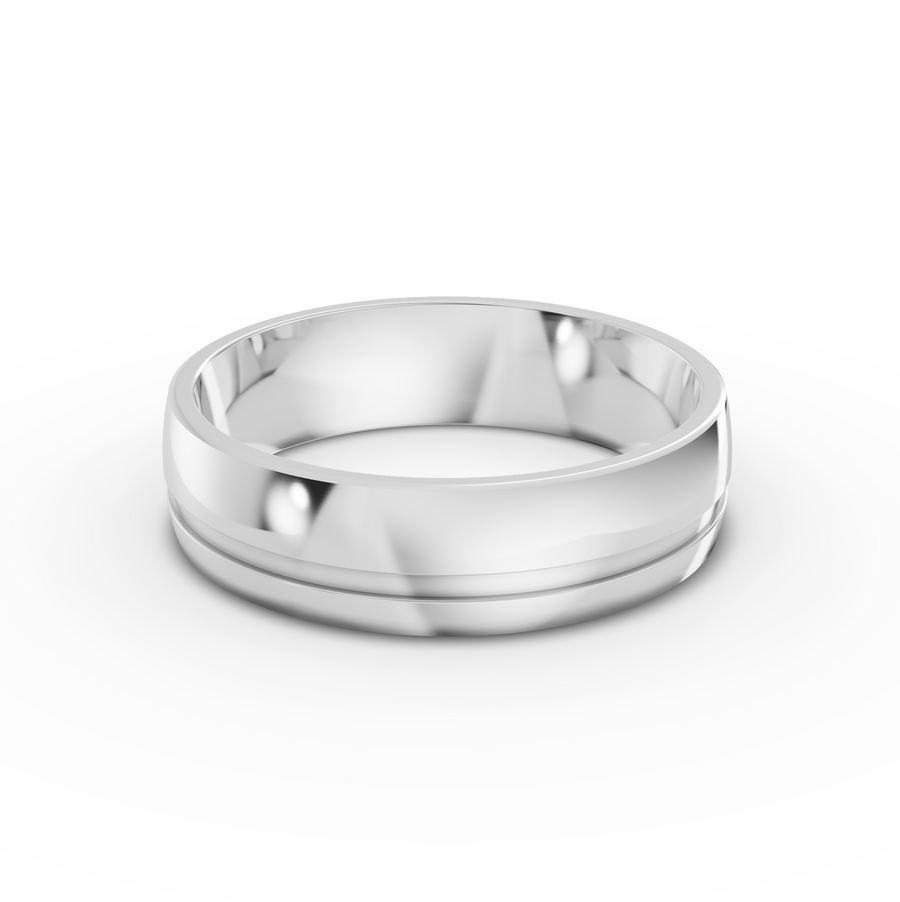 0.038 Ct Mens Lab Diamond Wedding Band