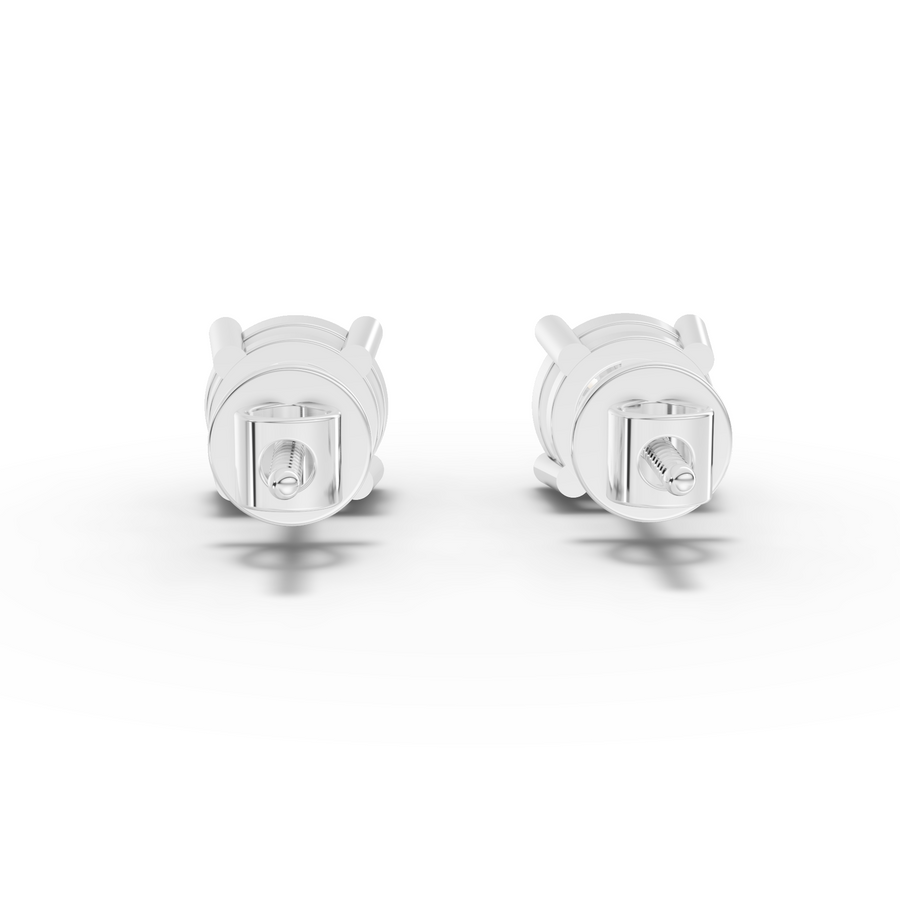 0.50 Ct Each Round Pring Set Stud Earrings