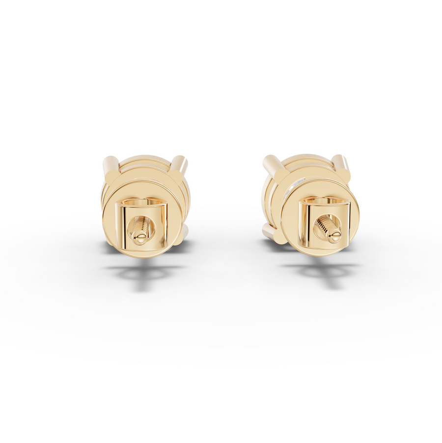 0.50 Ct Each Round Pring Set Stud Earrings