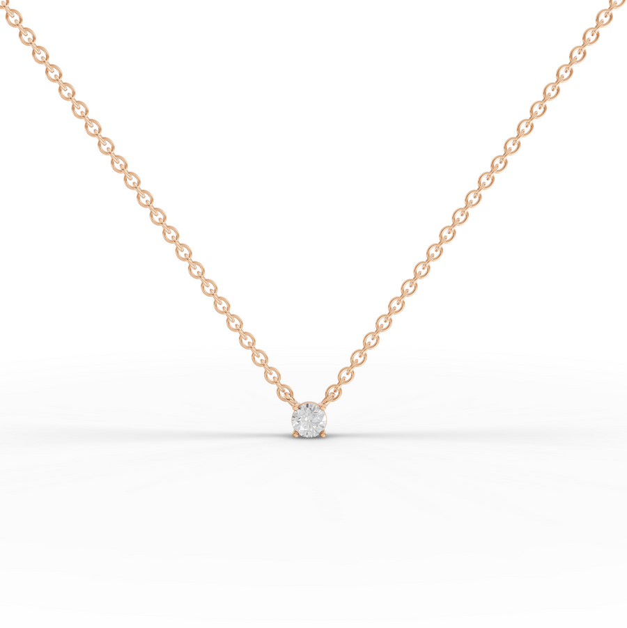 0.50 Ct Solitaire Lab Diamond Pendant