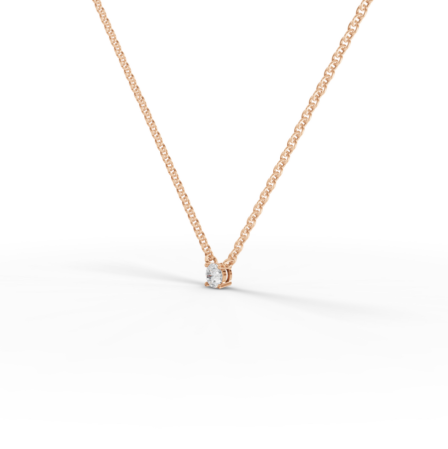 0.50 Ct Solitaire Lab Diamond Pendant