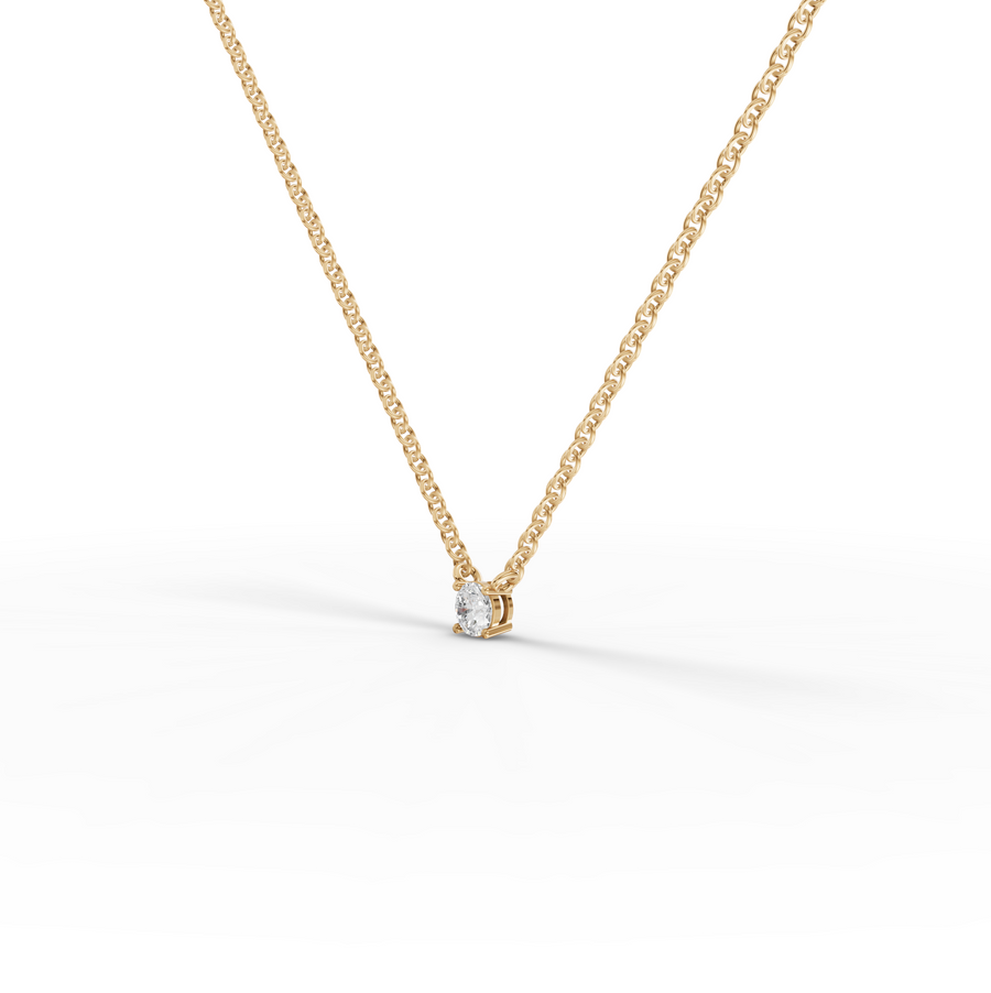 0.50 Ct Solitaire Lab Diamond Pendant