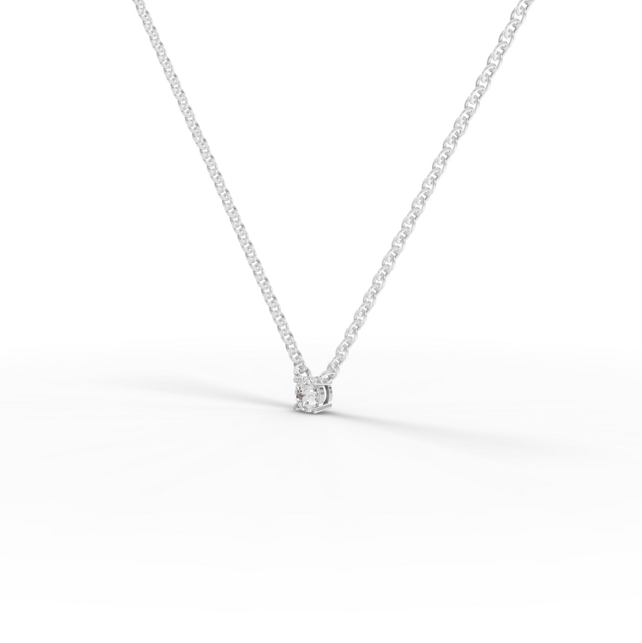 0.50 Ct Solitaire Lab Diamond Pendant