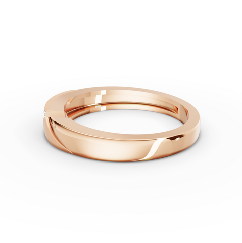 0.047 Ct Round Diamond Groove Band