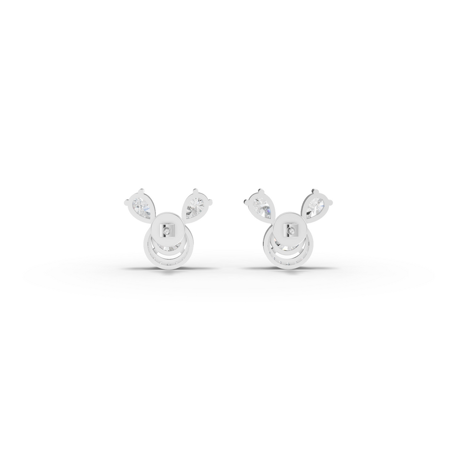 3.52 Ct Round April Birthstone Stud Earrings