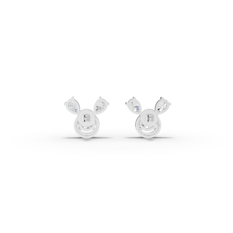 3.52 Ct Round April Birthstone Stud Earrings