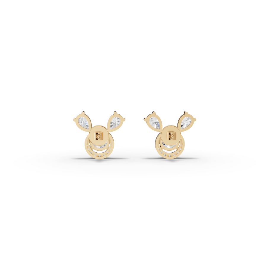 3.52 Ct Round April Birthstone Stud Earrings