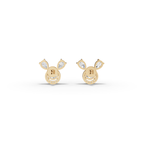 3.52 Ct Round April Birthstone Stud Earrings