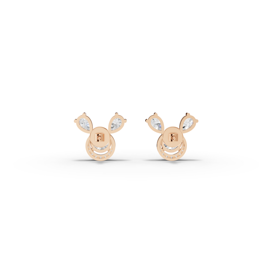 3.52 Ct Round April Birthstone Stud Earrings