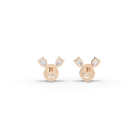 3.52 Ct Round April Birthstone Stud Earrings