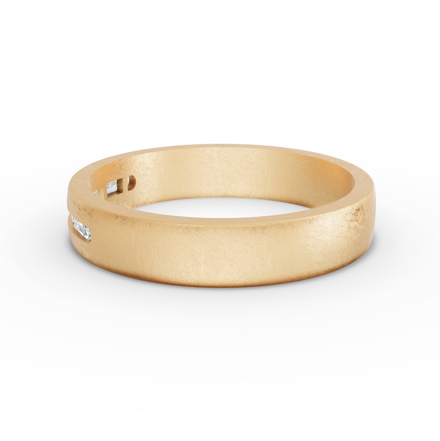 0.05 Ct Baguette & Round Lab Diamond Wedding Band Channel Set