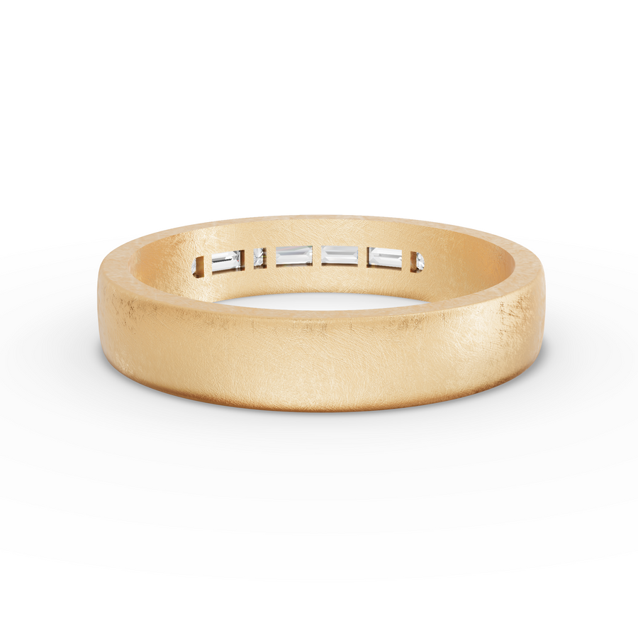 0.05 Ct Baguette & Round Lab Diamond Wedding Band Channel Set