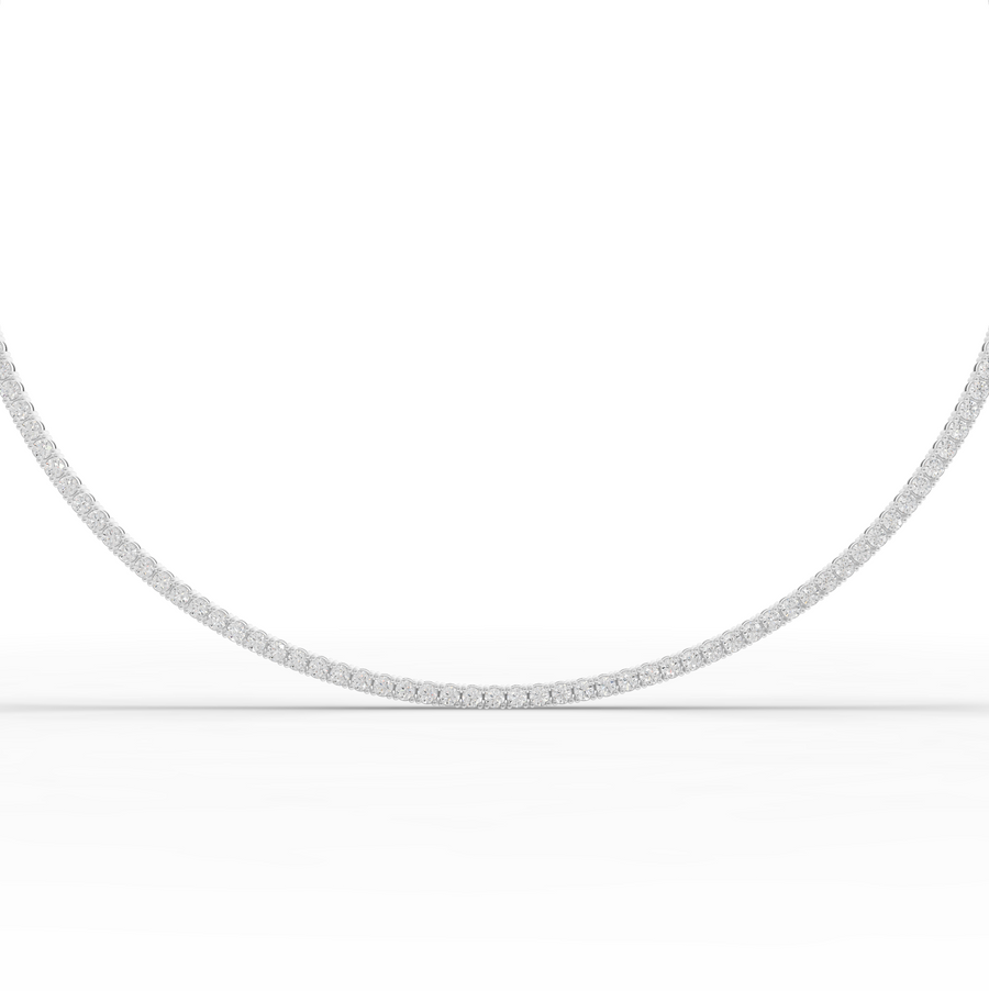 6.22 Ct Classic Round Lab Diamond Tennis Necklace