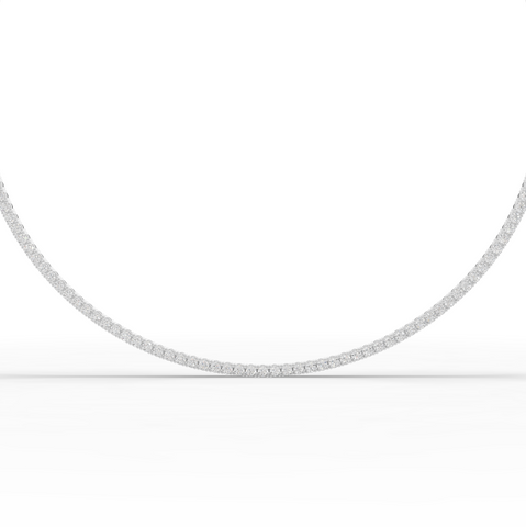 6.22 Ct Classic Round Lab Diamond Tennis Necklace