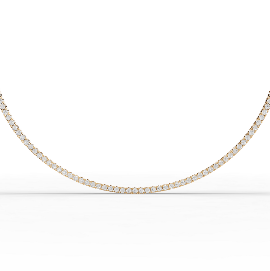 6.22 Ct Classic Round Lab Diamond Tennis Necklace