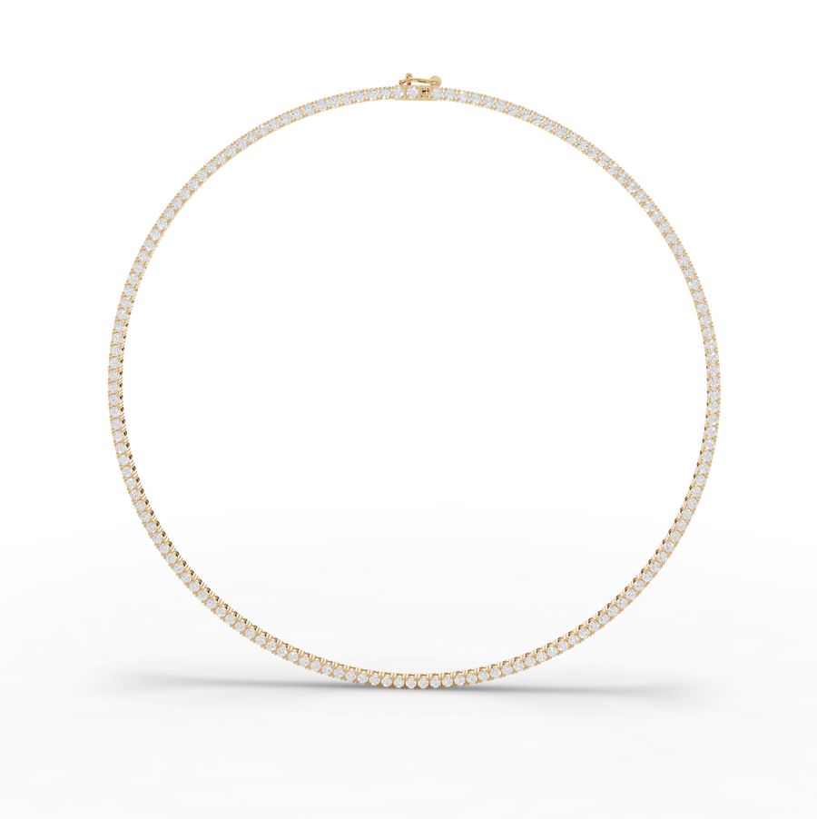 6.22 Ct Classic Round Lab Diamond Tennis Necklace