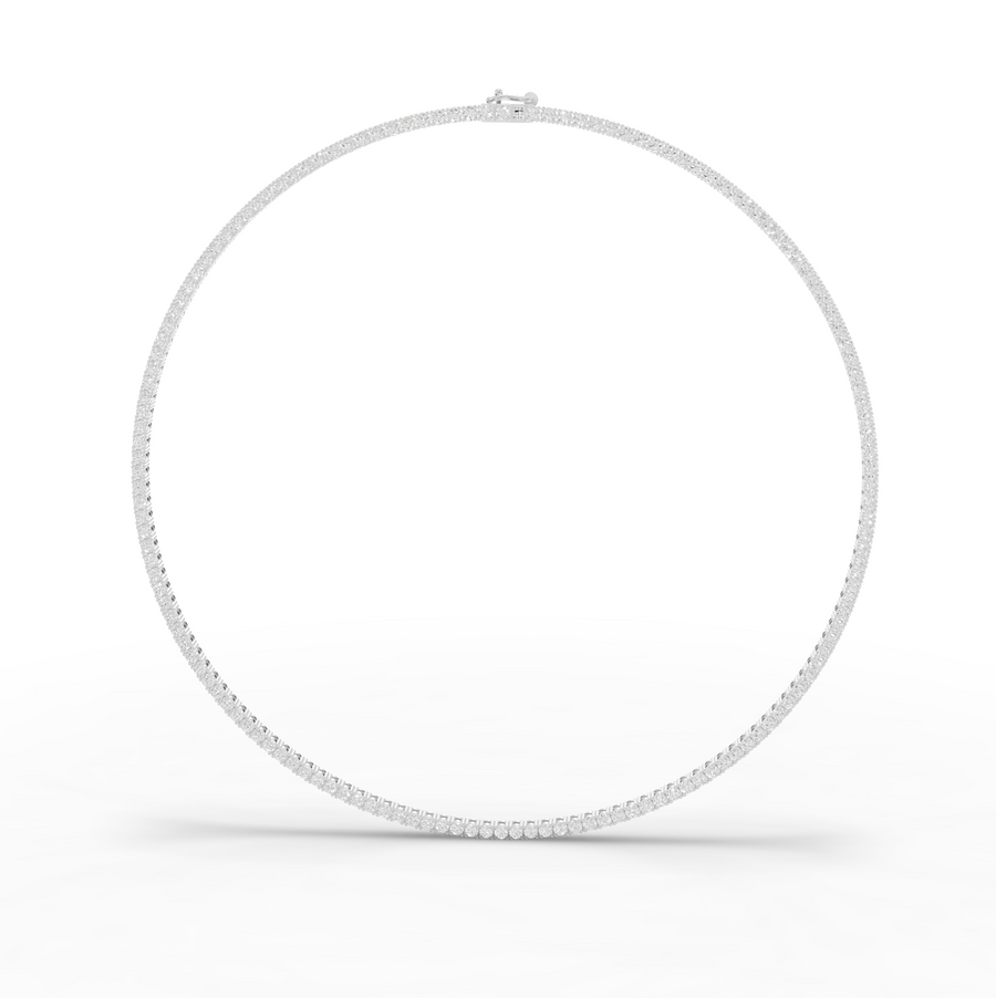 6.22 Ct Classic Round Lab Diamond Tennis Necklace