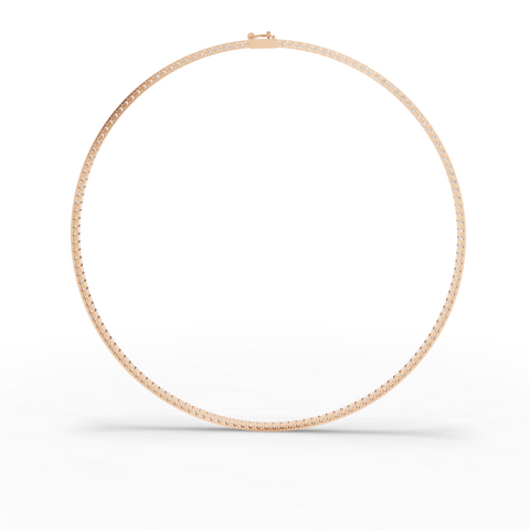 6.22 Ct Classic Round Lab Diamond Tennis Necklace