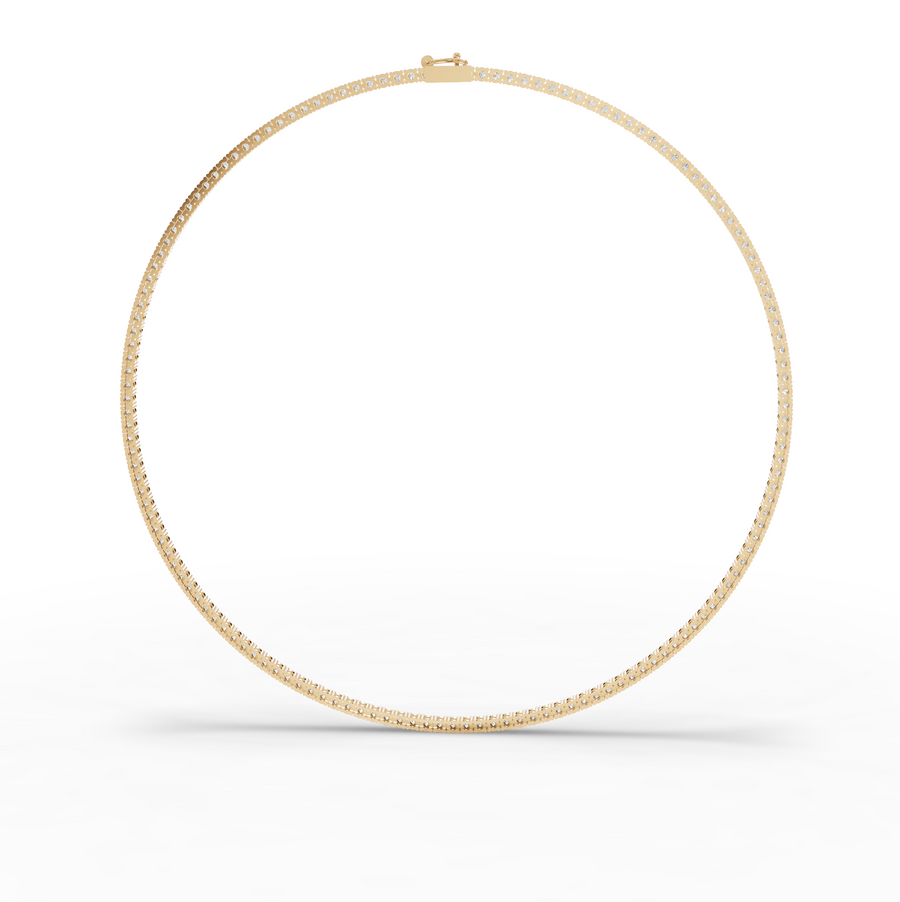 6.22 Ct Classic Round Lab Diamond Tennis Necklace