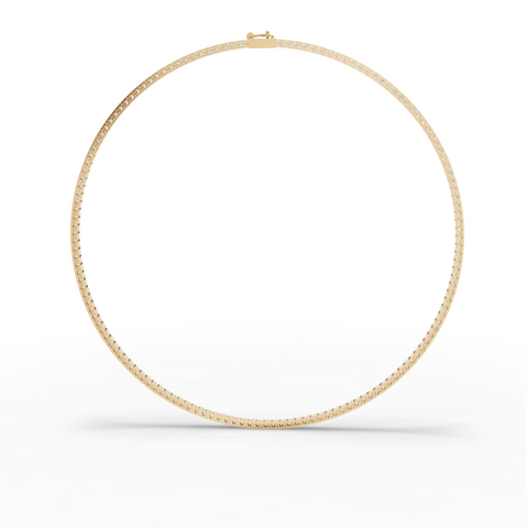 6.22 Ct Classic Round Lab Diamond Tennis Necklace