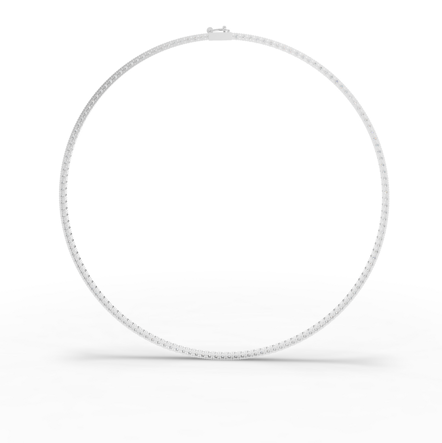 6.22 Ct Classic Round Lab Diamond Tennis Necklace