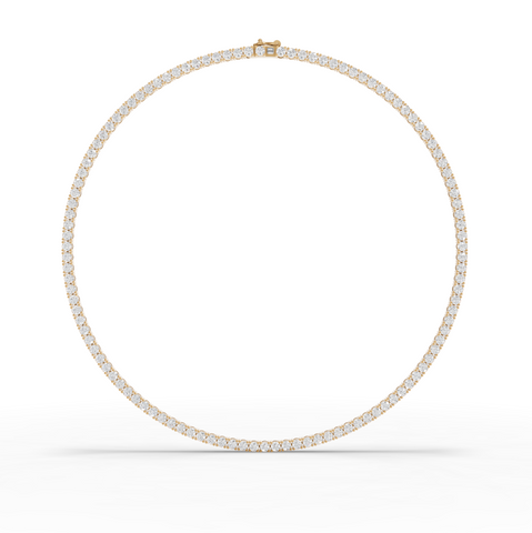11.55 Ct Classic Round Lab Diamond Tennis Necklace