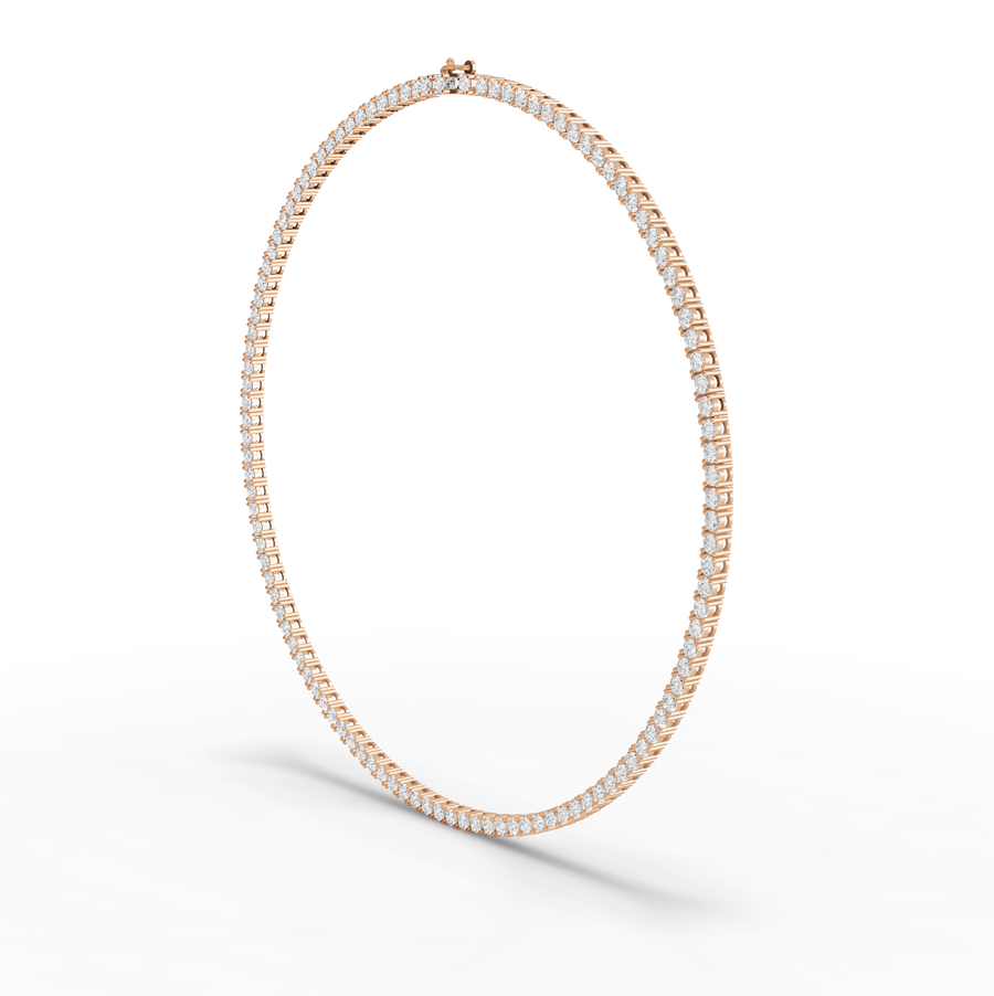 11.55 Ct Classic Round Lab Diamond Tennis Necklace