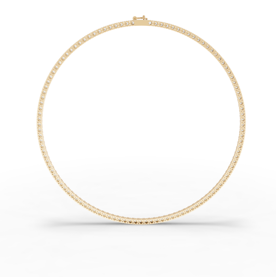 11.55 Ct Classic Round Lab Diamond Tennis Necklace