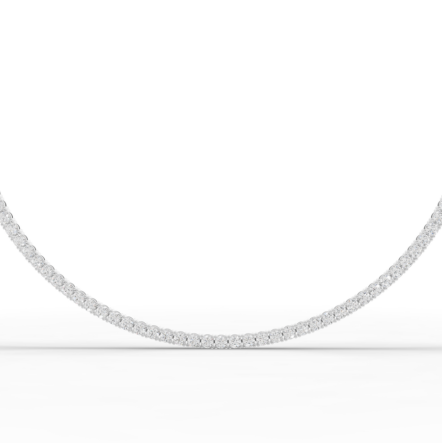 11.55 Ct Classic Round Lab Diamond Tennis Necklace